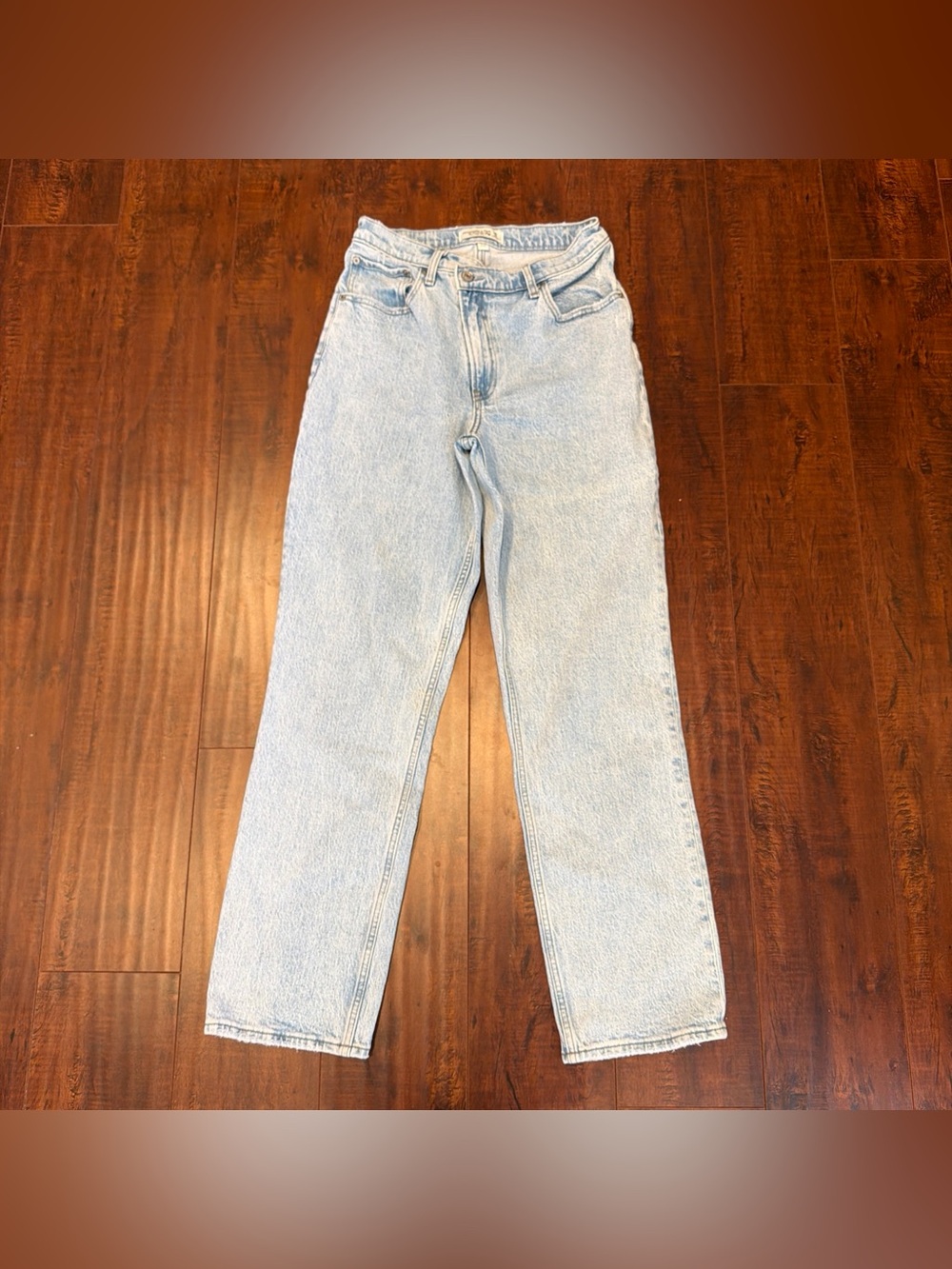 Abercrombie & Fitch Jeans 90s Straight Ultra High Rise Curve Love Blue 28 6R